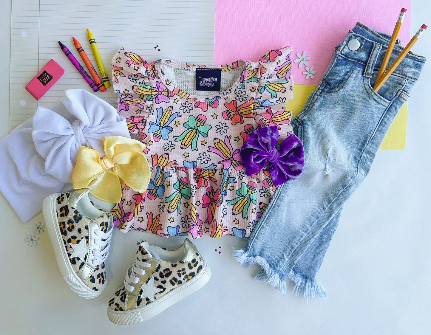 Pencil Bow Peplum