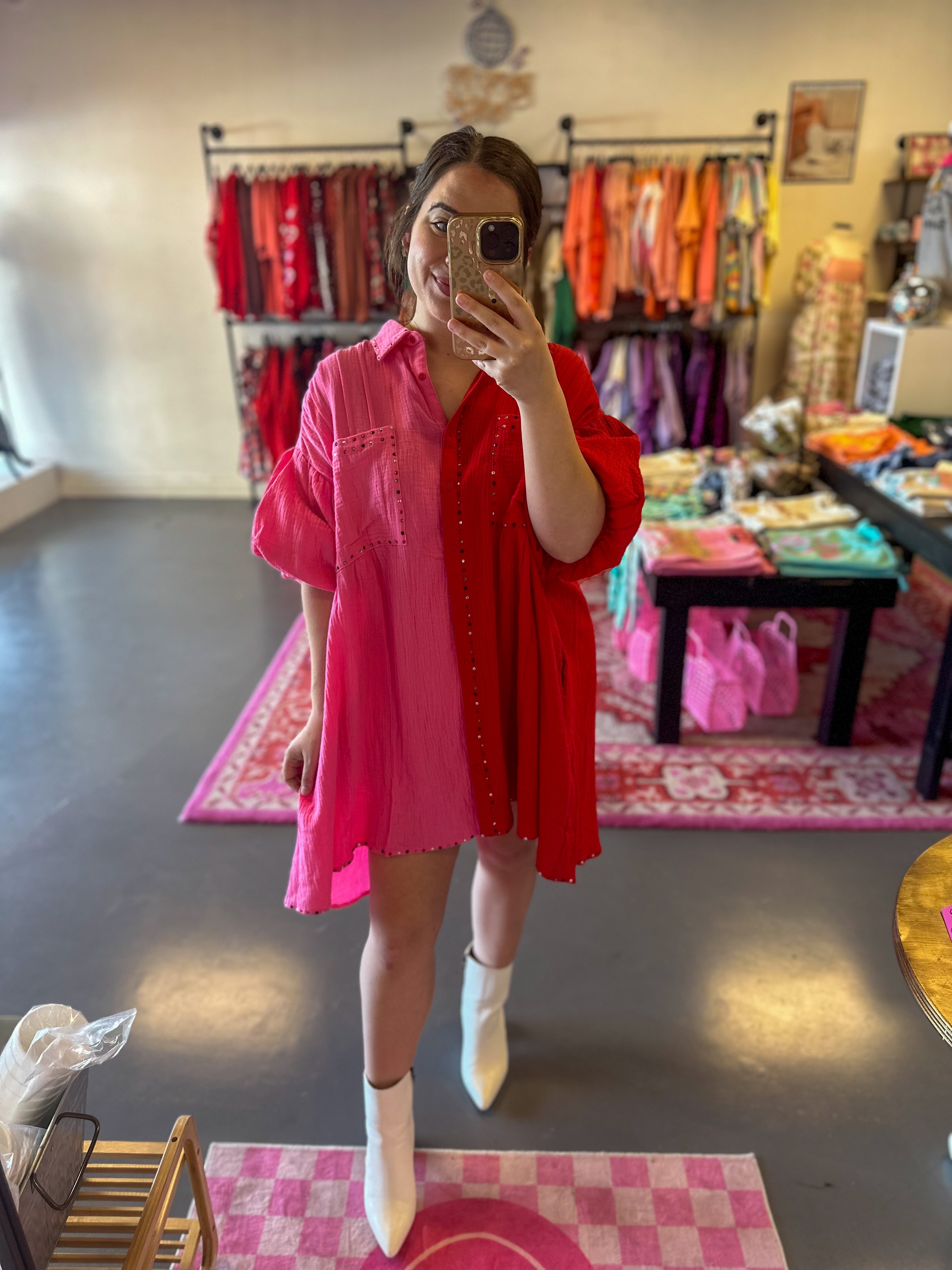 Rhinestone Princess Dress Blush & Honey Boutique