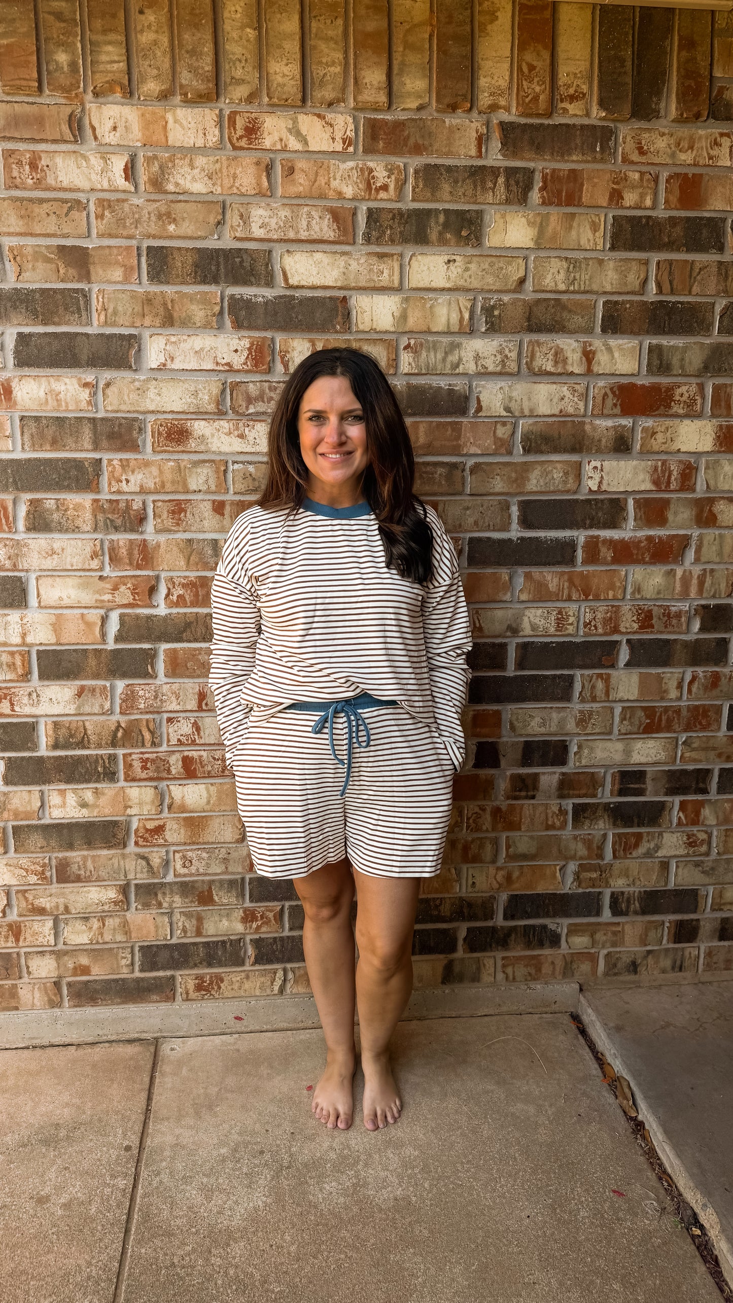 Striped Short Set