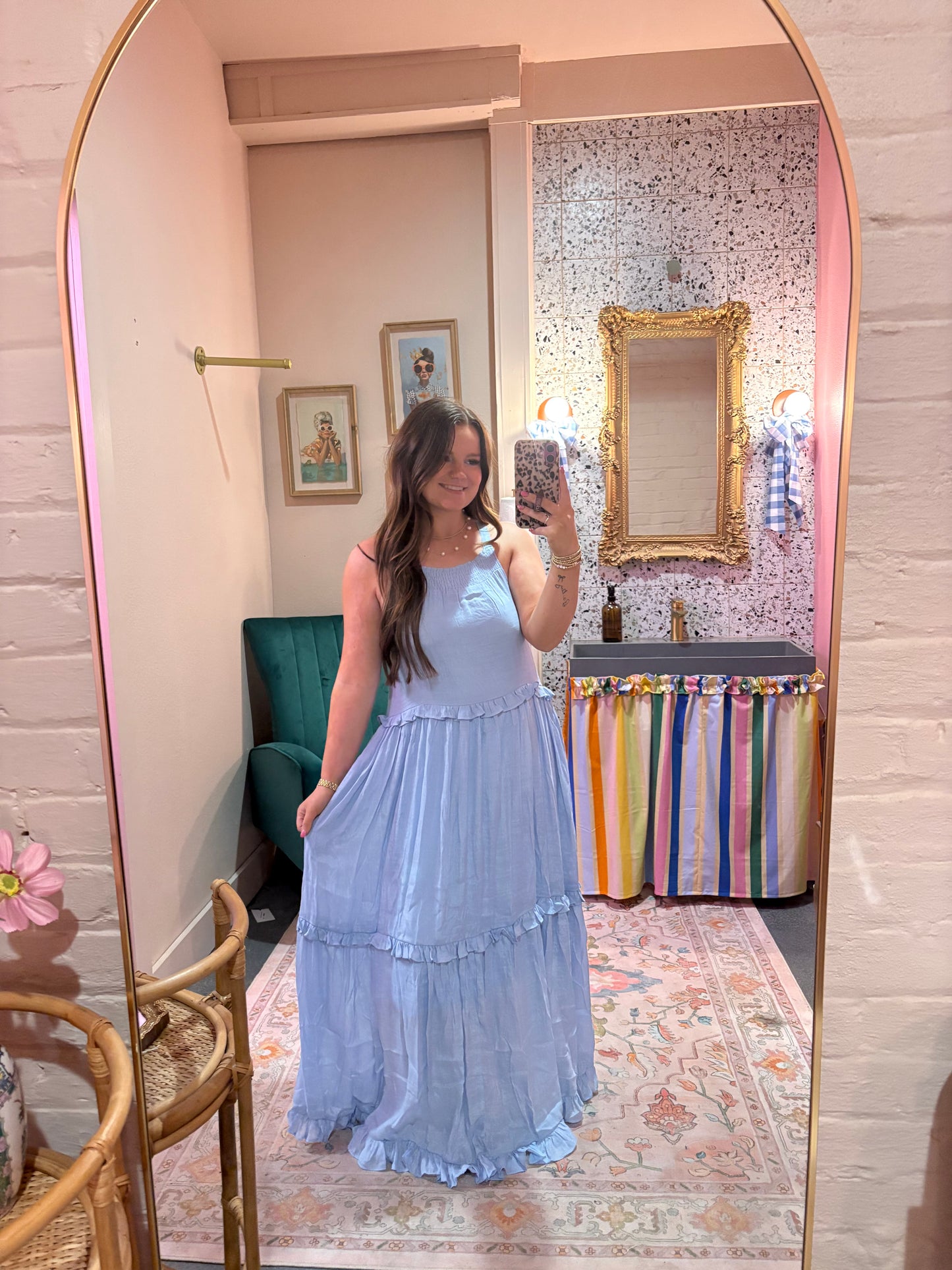 Blue dress