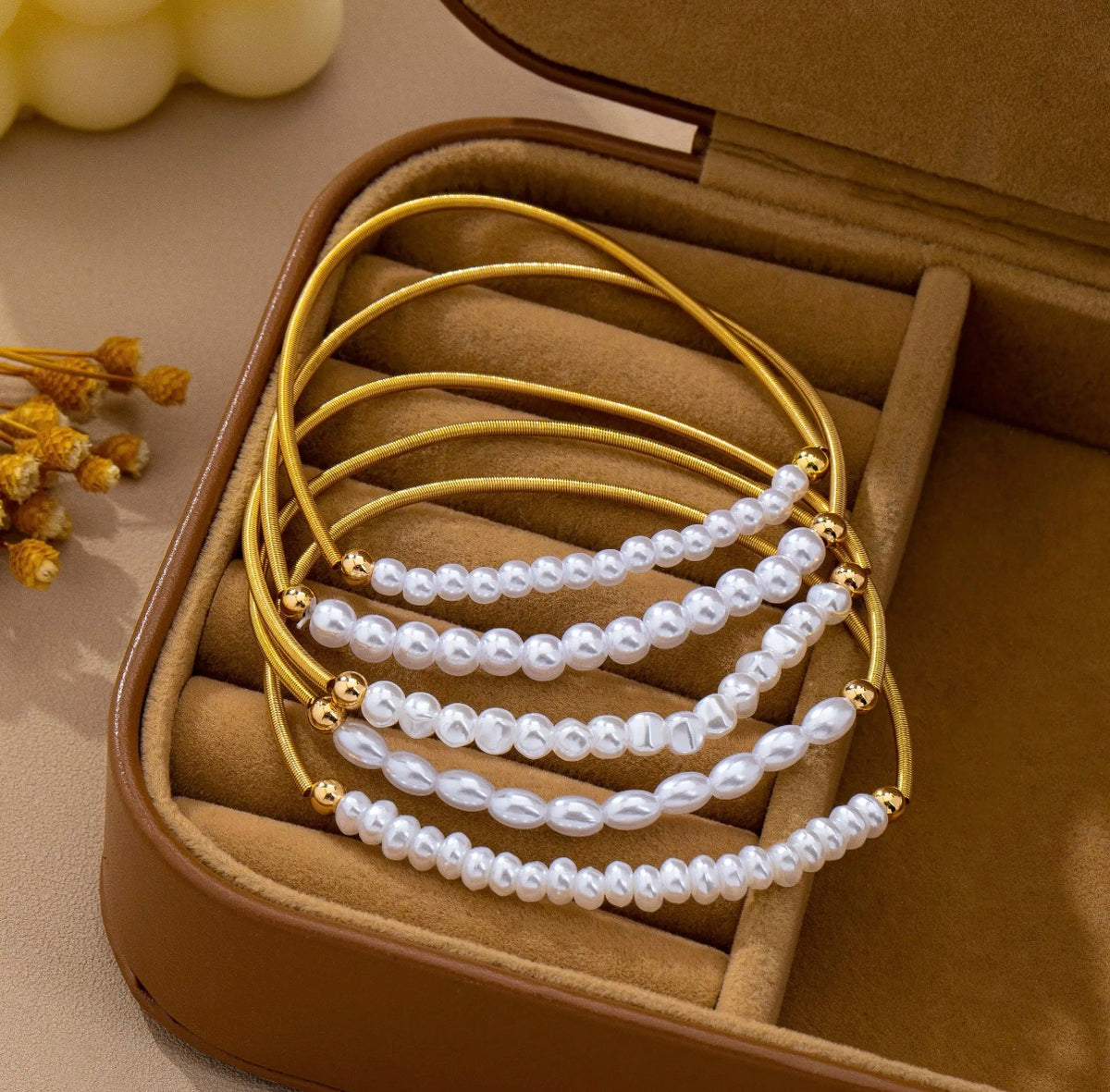 Pearl Bracelet Set