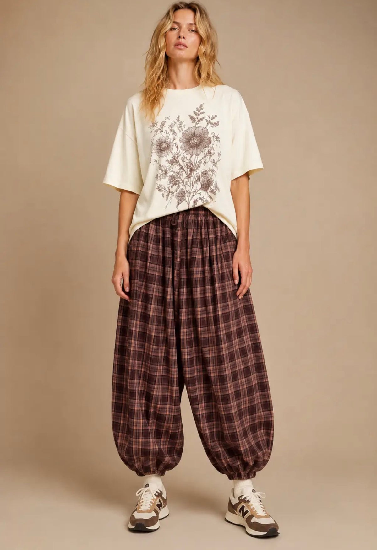 Plaid Joggers