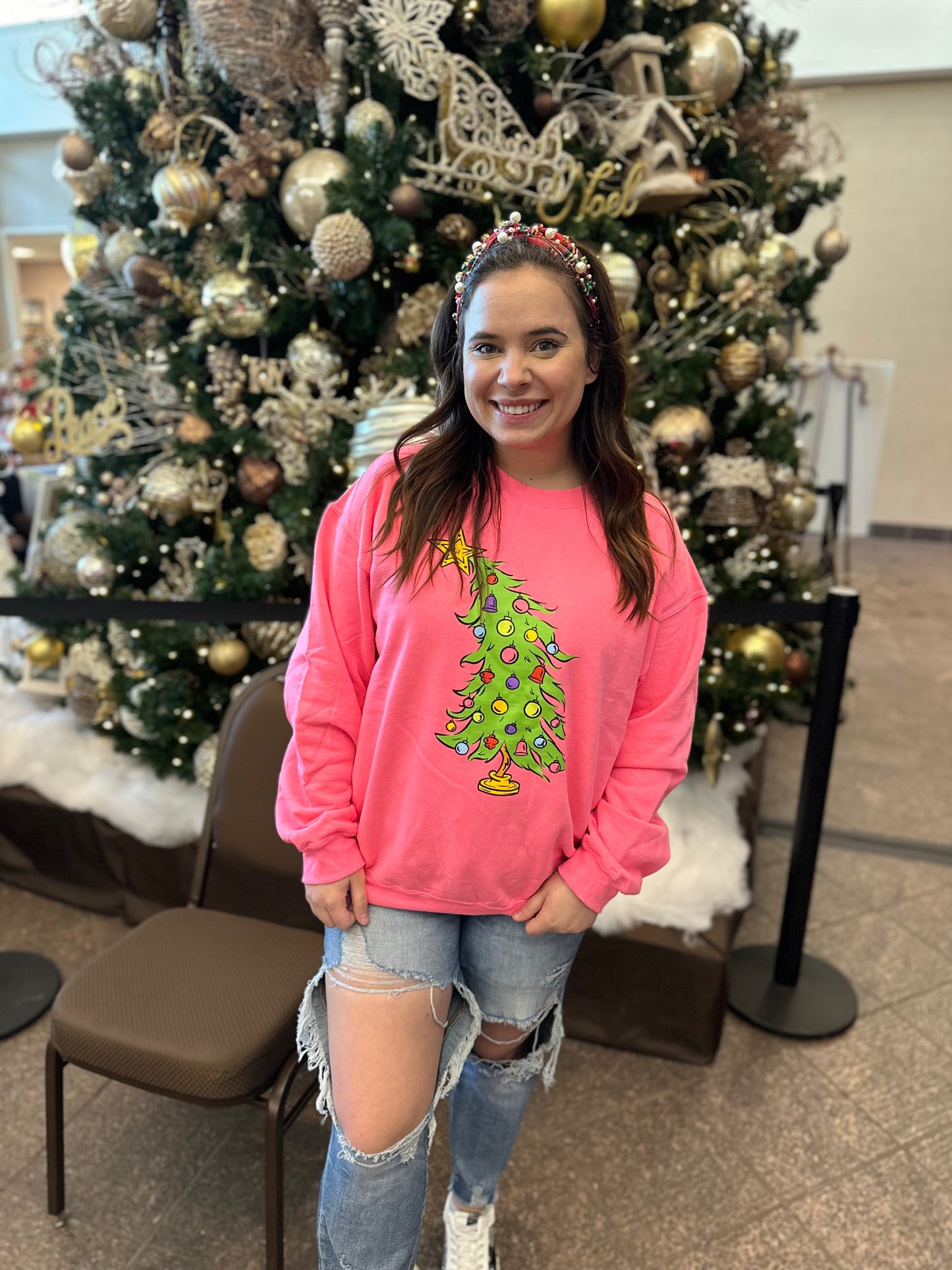 Who Christmas Tree Sweatshirt