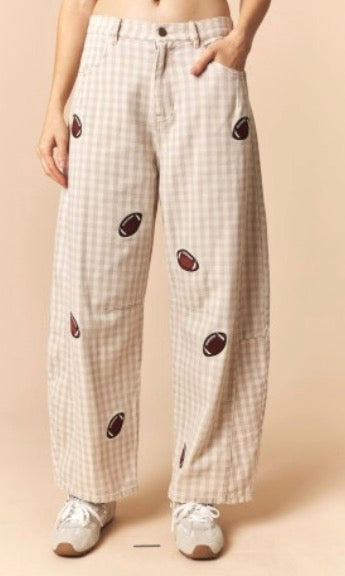 Football Gingham Pants