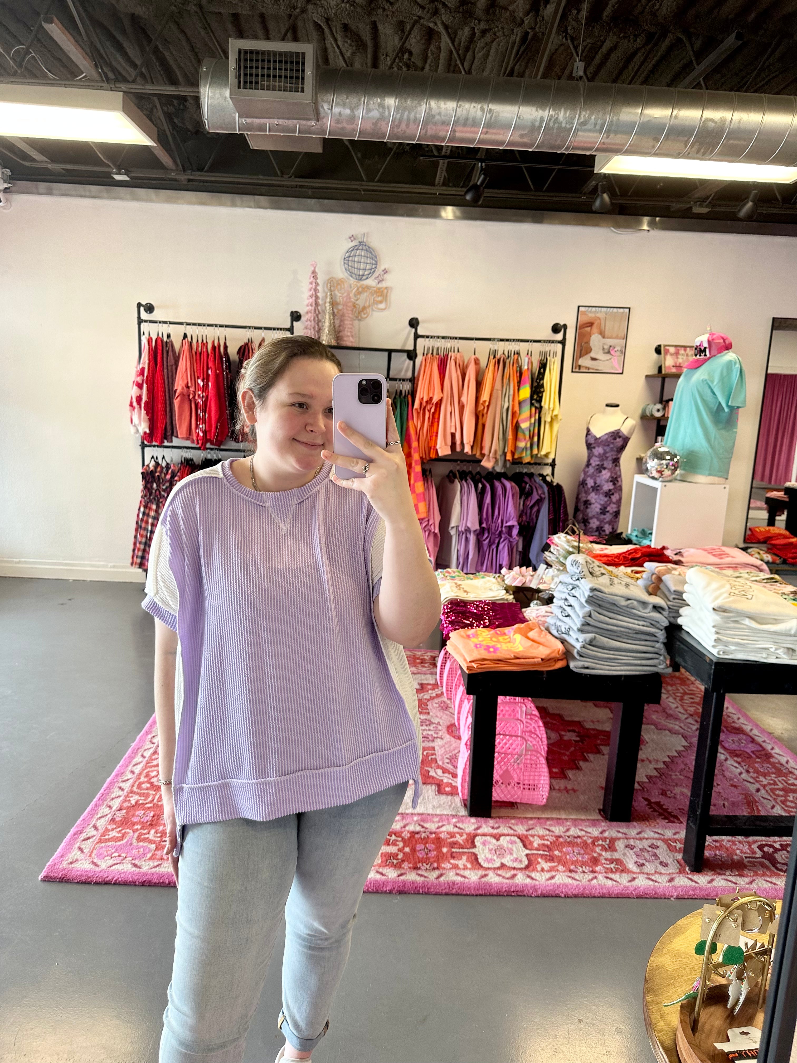 All About Me Top Lilac Blush & Honey Boutique