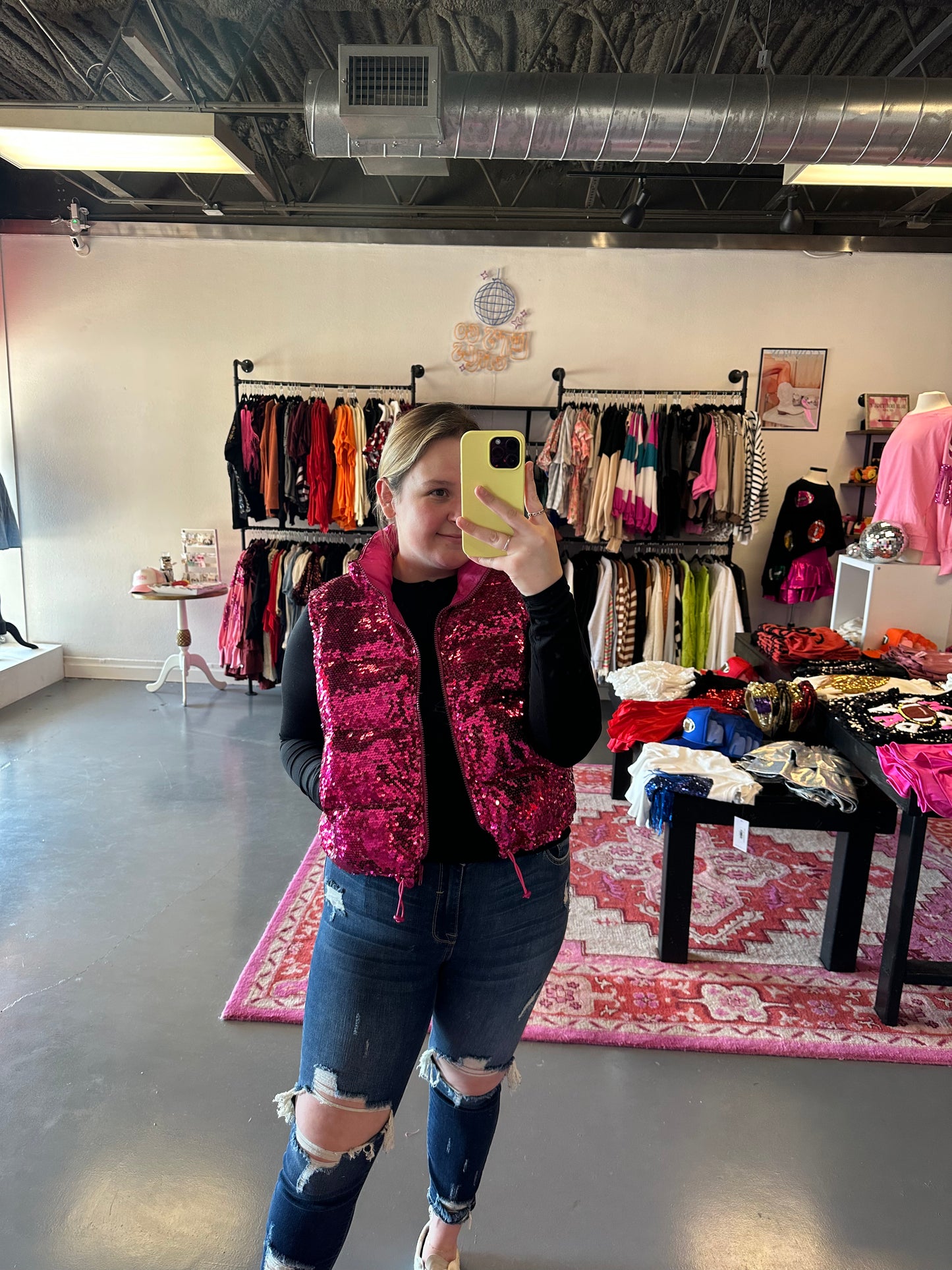All For One Vest- Fuschia