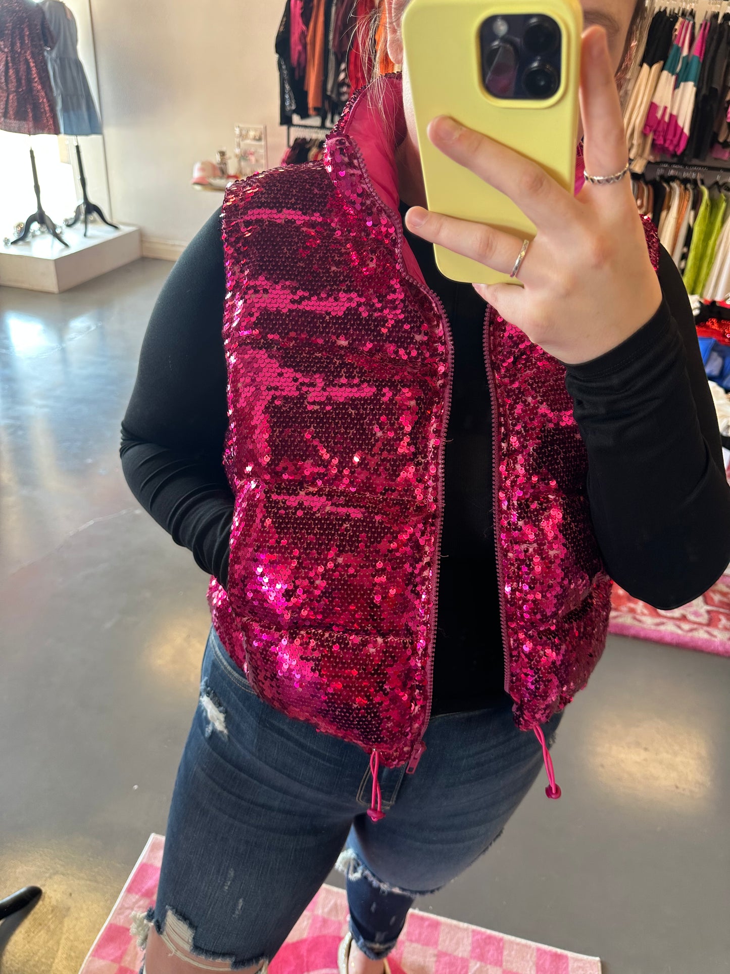 All For One Vest- Fuschia