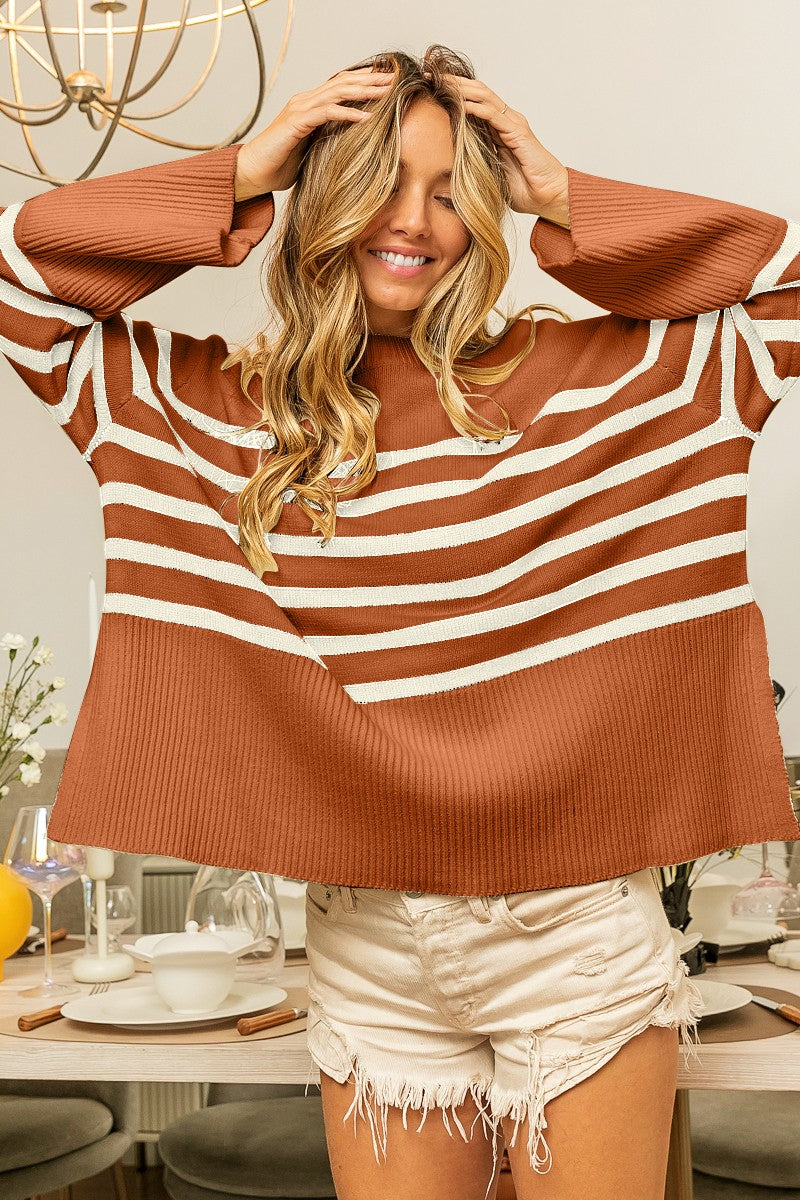 Go For It Sweater- Mocha
