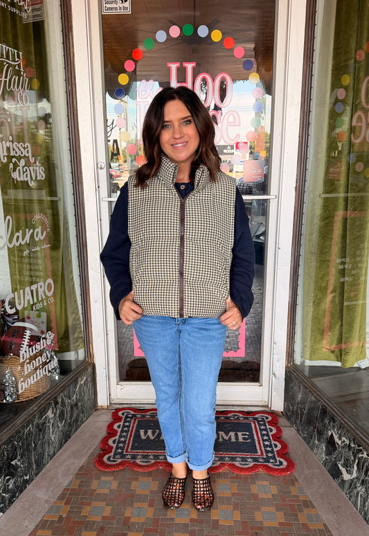 Plaid Vest