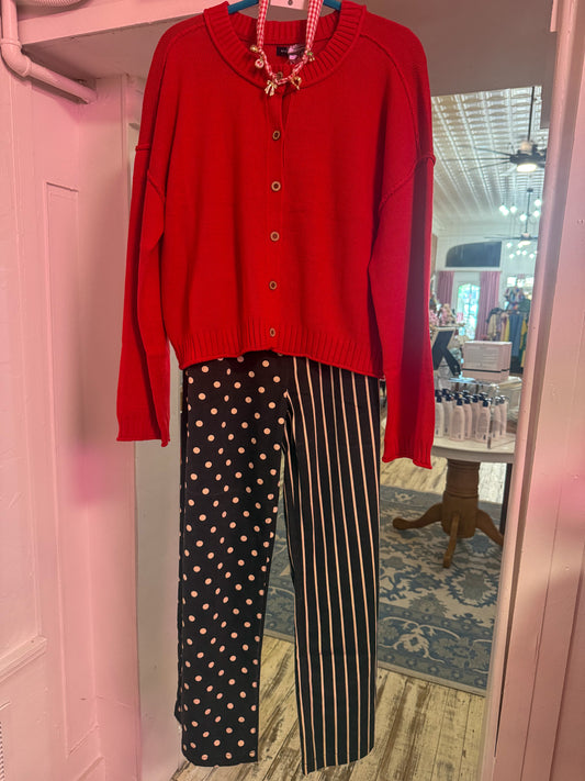 Polka Dot / Stripe Mix Pants