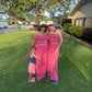 Red striped 2 piece set
