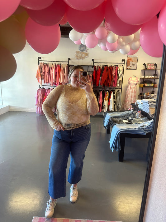 With The Flow Top- Cream