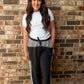 Black Striped Pants