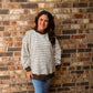 Polka Dot / Striped Sweatshirt
