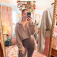 Brown Zip Up Sweater