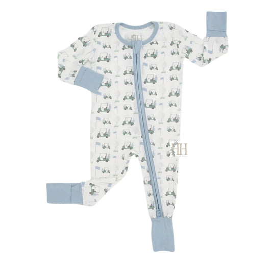 Blue Finding Fairways Romper