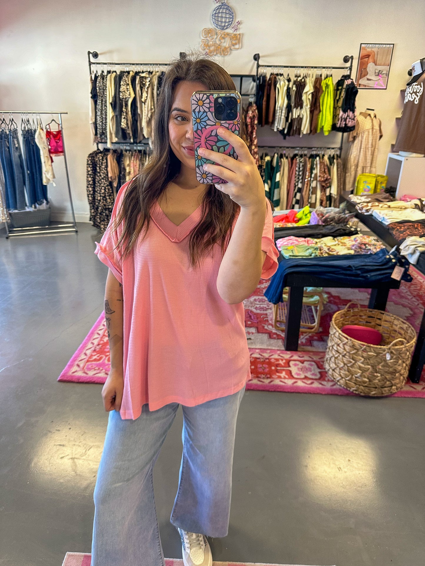 With Grace Top- Pink