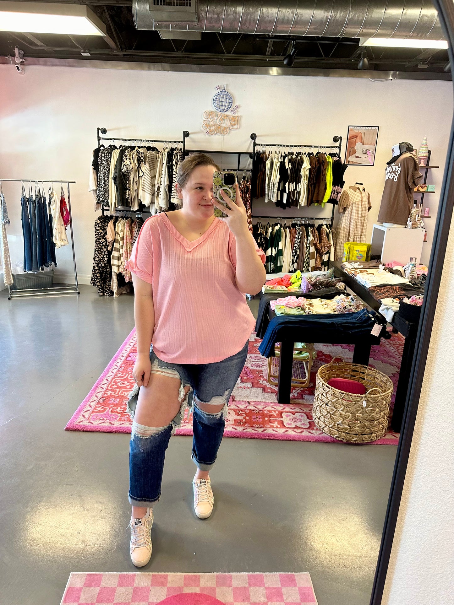With Grace Top- Pink