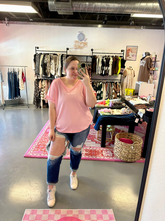 With Grace Top- Pink