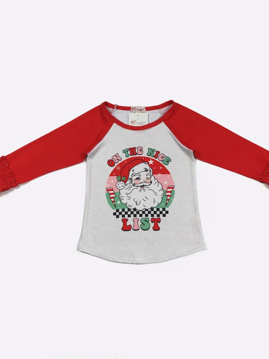 Nice List Girl Raglan