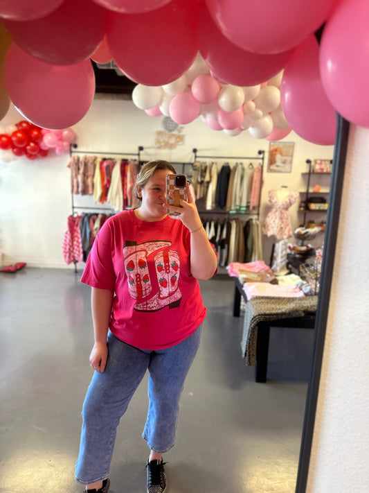 Strawberry Boot Tee