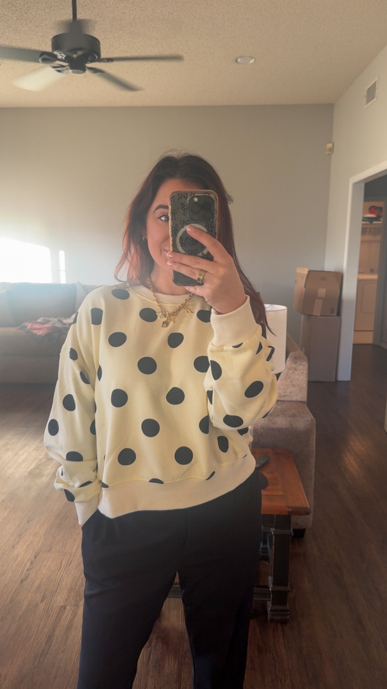Polka Dot Pullover