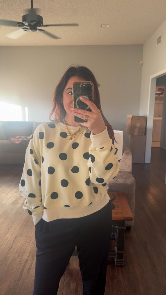 Polka Dot Pullover