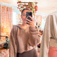 Brown Zip Up Sweater