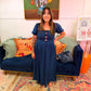 Smocked Denim Dress