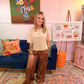 Natural Short Sleeve Cardigan