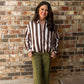 Brown Striped Jacket