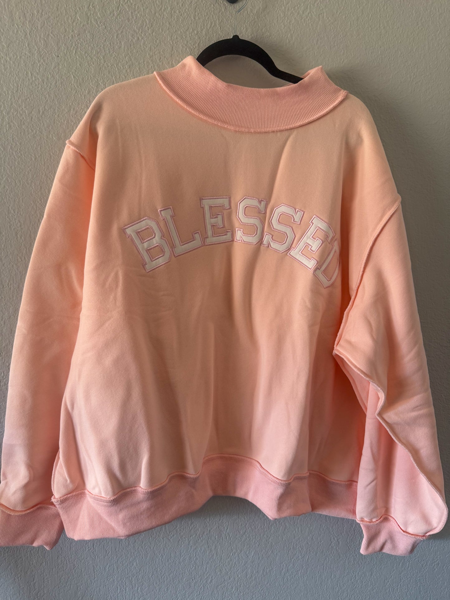 Blessed Mock-Neck Sweatshirt