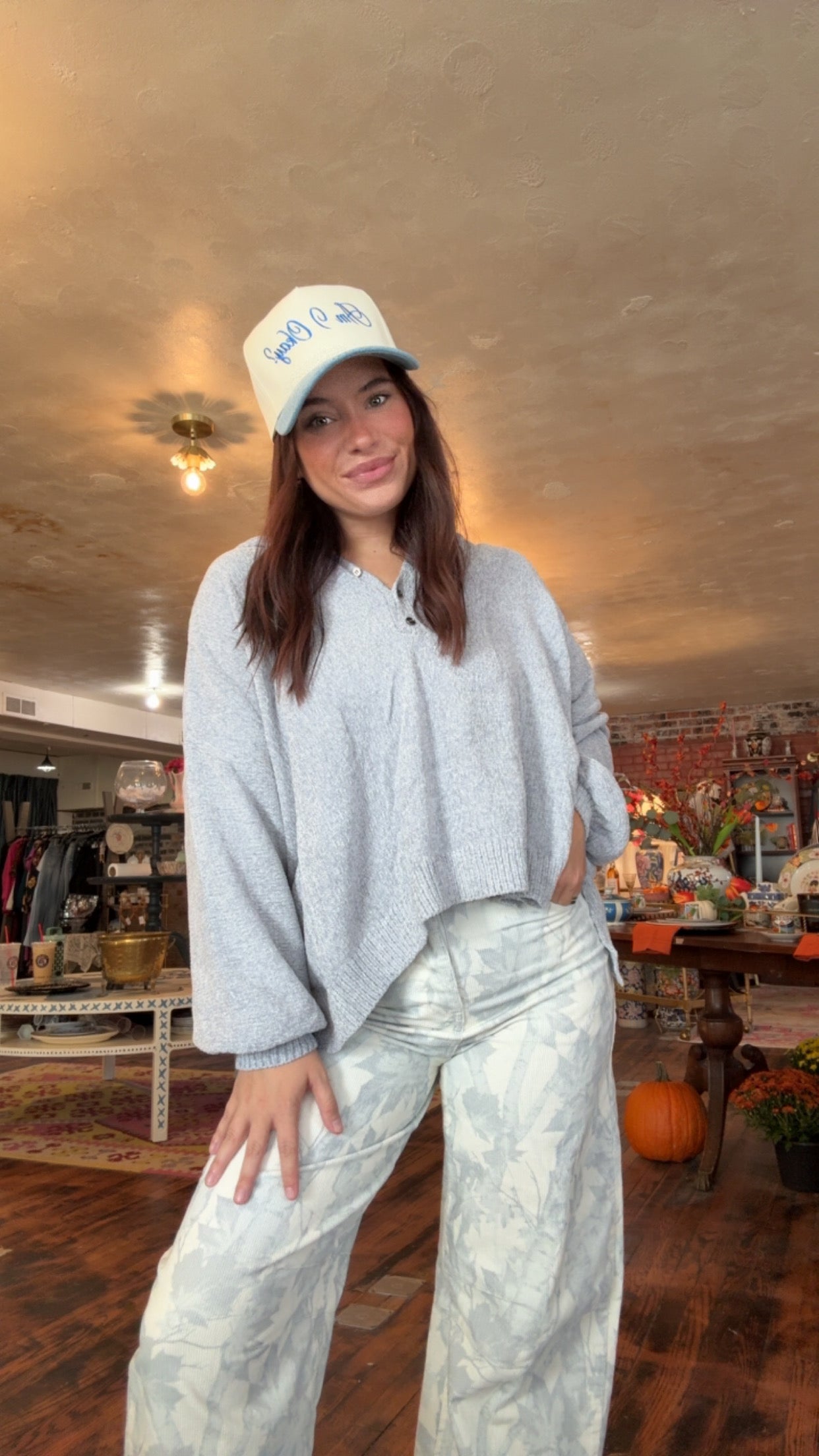 Blue Camo corduroy pants ￼
