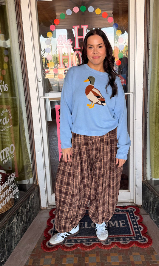 Plaid Joggers