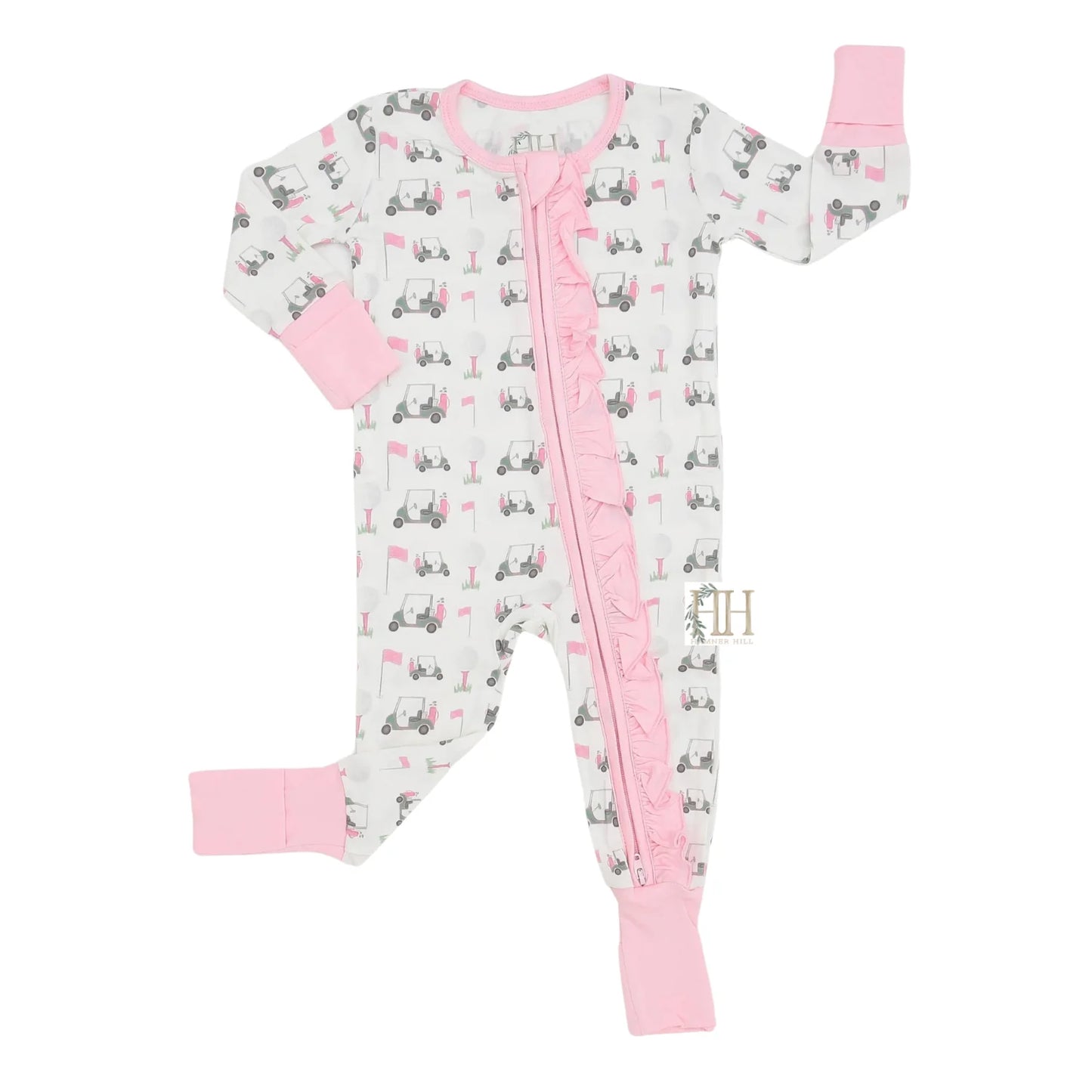 Pink Finding Fairways Romper