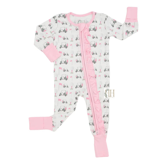 Pink Finding Fairways Romper