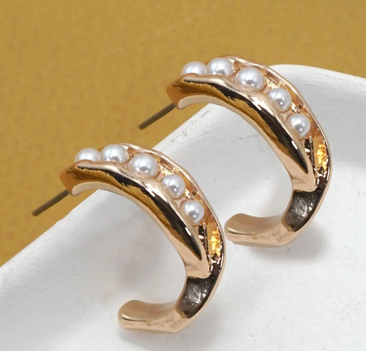 Pearl Hoops