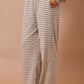 Tan Brown Striped Pants