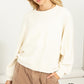 Vibe Check Sweater- Cream