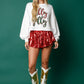 Holly Jolly Babe Sweater- White
