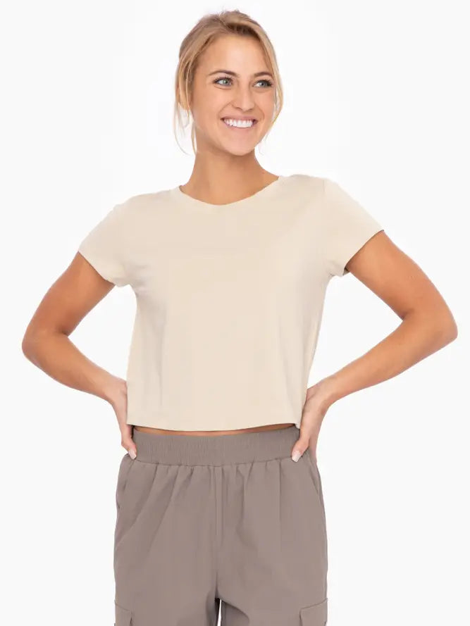 All About Me Top- Khaki