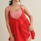 Gingham Athletic Dress - Red