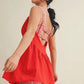 Gingham Athletic Dress - Red
