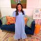 Blue Eyelet Dress