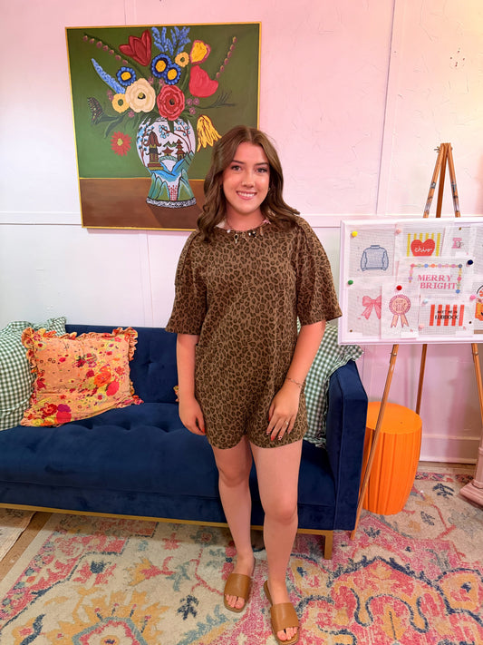 Leopard Romper