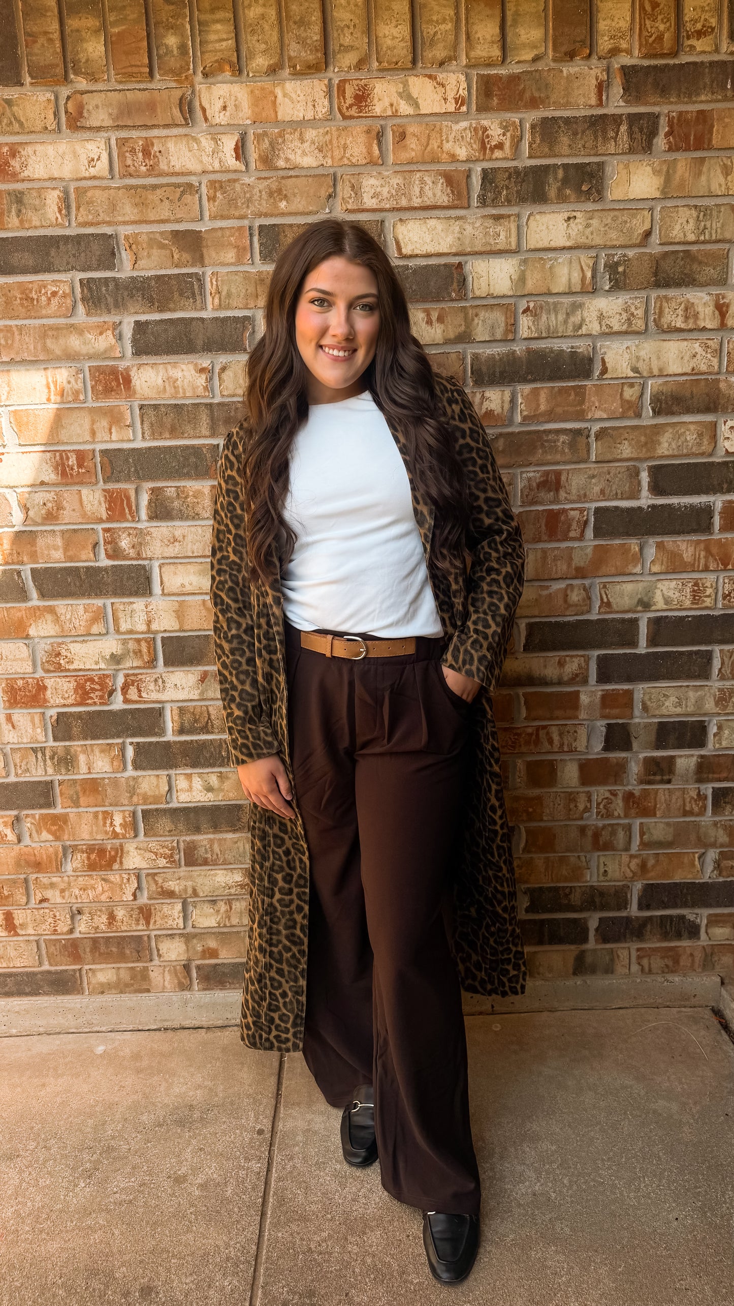 leopard trench coat