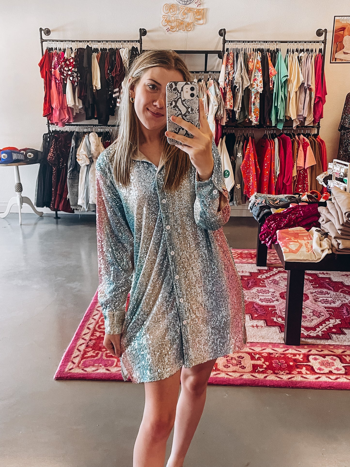 Whole Place Shimmer Dress