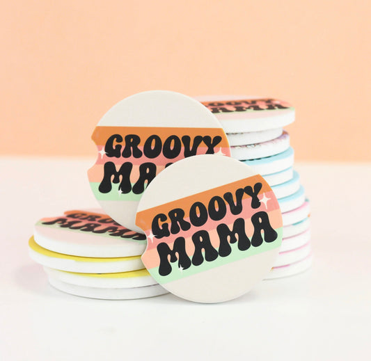Groovy Mama Car Coasters
