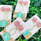 Glitter Top Hoops