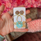 Glitter Top Hoops